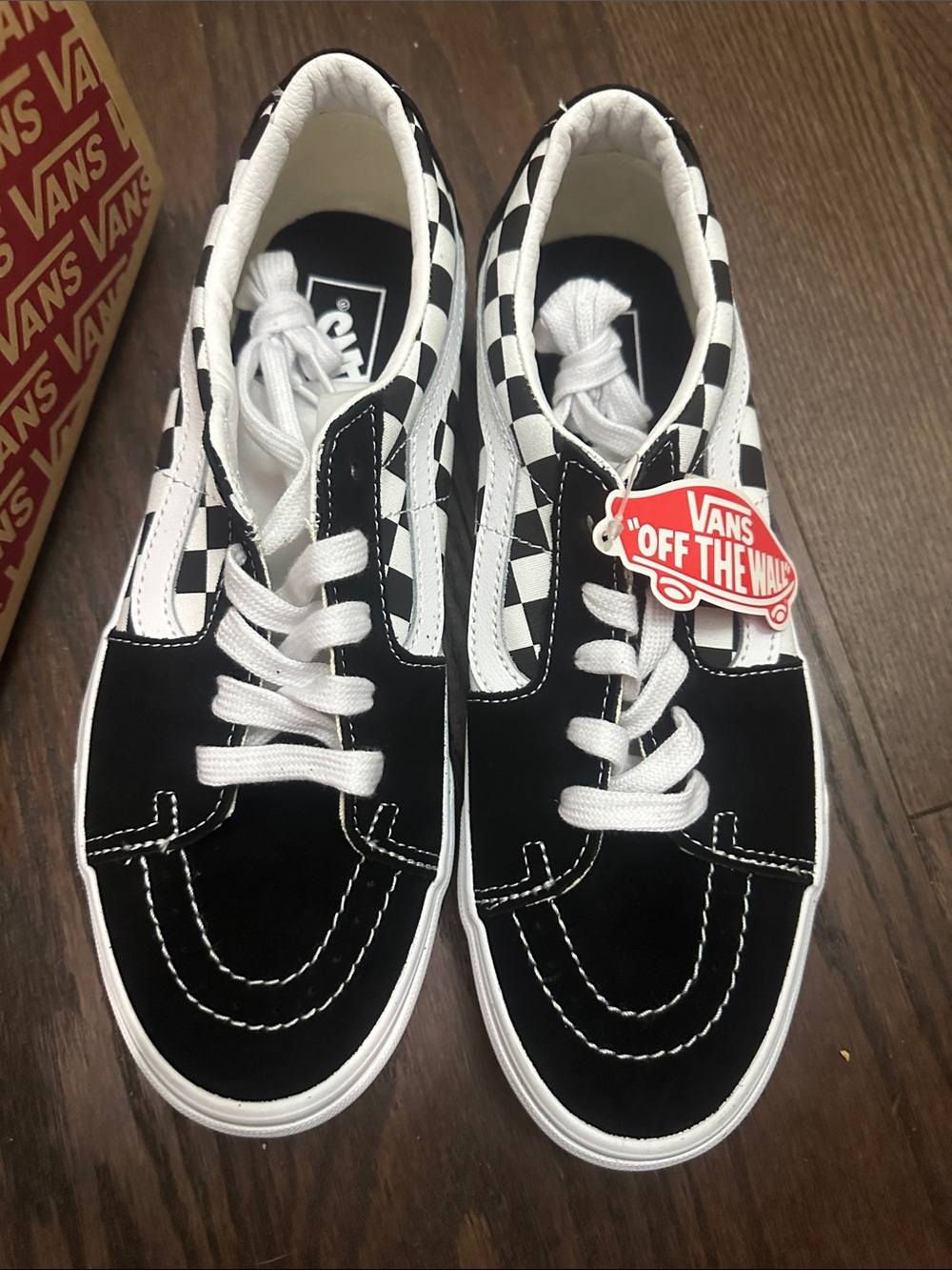 VNOA4UUK4W7
Vans Sk8-Low 'Checkerboard - Black'